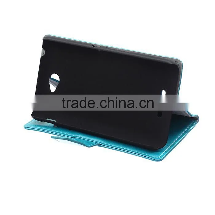 Wholesale Flip Cover Leather Case For Sony E4,For Sony E4 Book Cover Stand Case