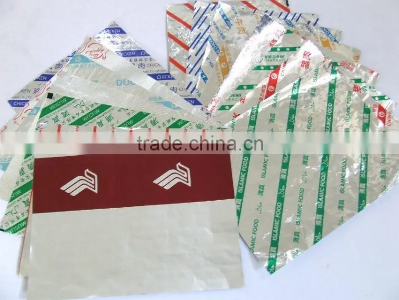 embossed aluminum foil wrapper pop-up sheet household alu foil