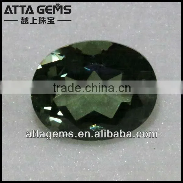 cute oval cut spinel of oval 7*9mm Light Green Electric Stone