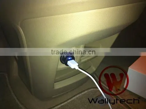 Wallytech WIA-071 Mini USB Car Charger For iPhone 4 3GS 3G For iPod For iPad For Mobile Phone