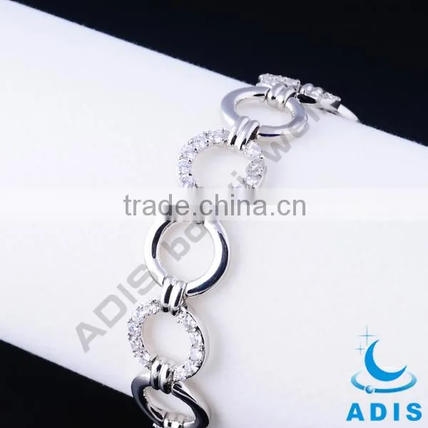 Hot Sell Crystal Clear Brass Bracelet Copper Bracelet