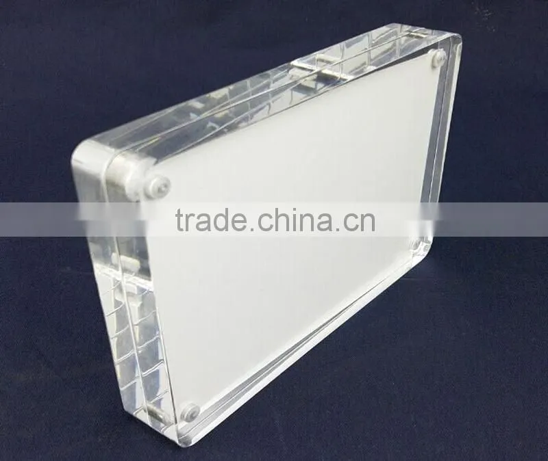 double sided acrylic photo frame with magnets,ISO Factory Product