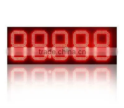 alibaba express wireless control GPRS single/dual color led gas price sign for gas station