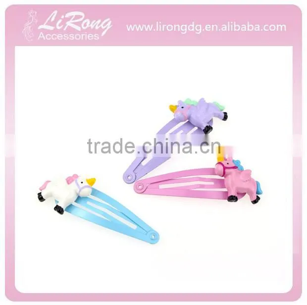 Cheap mini hair snap clip with decoration for new product