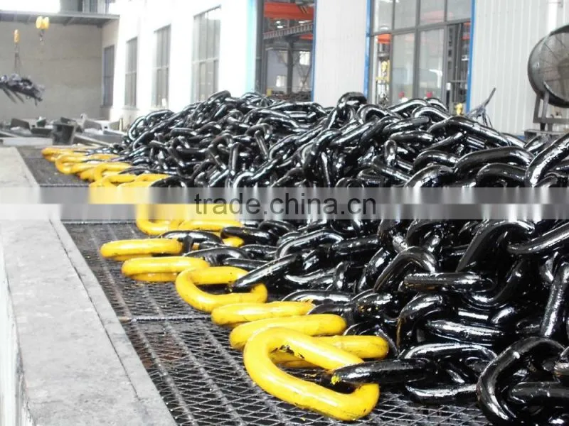 Ship stud anchor chain for boat shipyard
