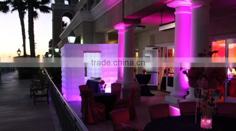 Customized inflatable exhibition booth, shopping mall inflatable foldable photo booth for sale