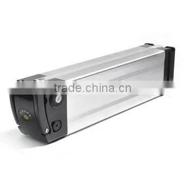 GEB rechargeable li-ion 36V 10Ah silver fish battery for electric bicycle with charger