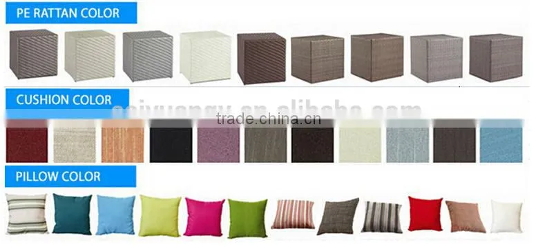 PE rattan garden sets outdoor furniture