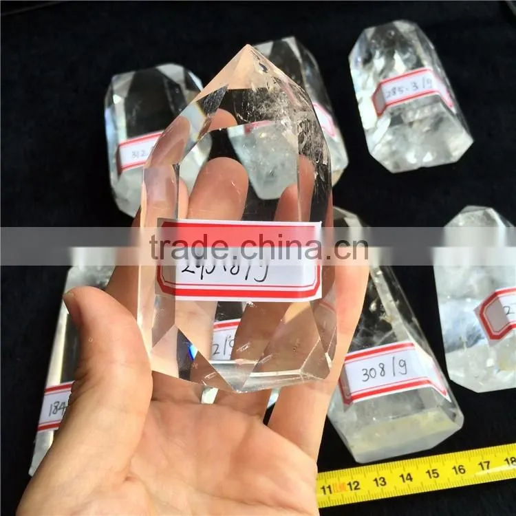 Natural Medium Genuine Clear Quartz Crystal Pillars Point Of Sale