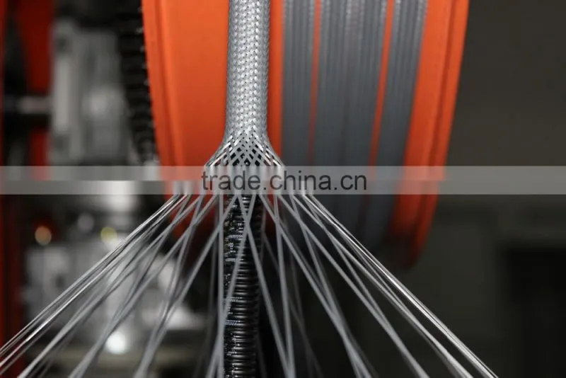 Efficient fast rotary flexible plumbing braided Spray rubber hose hose braiding machine