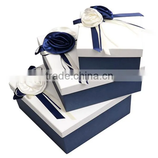 Elegant Blue and White Sets Paper Gift Box
