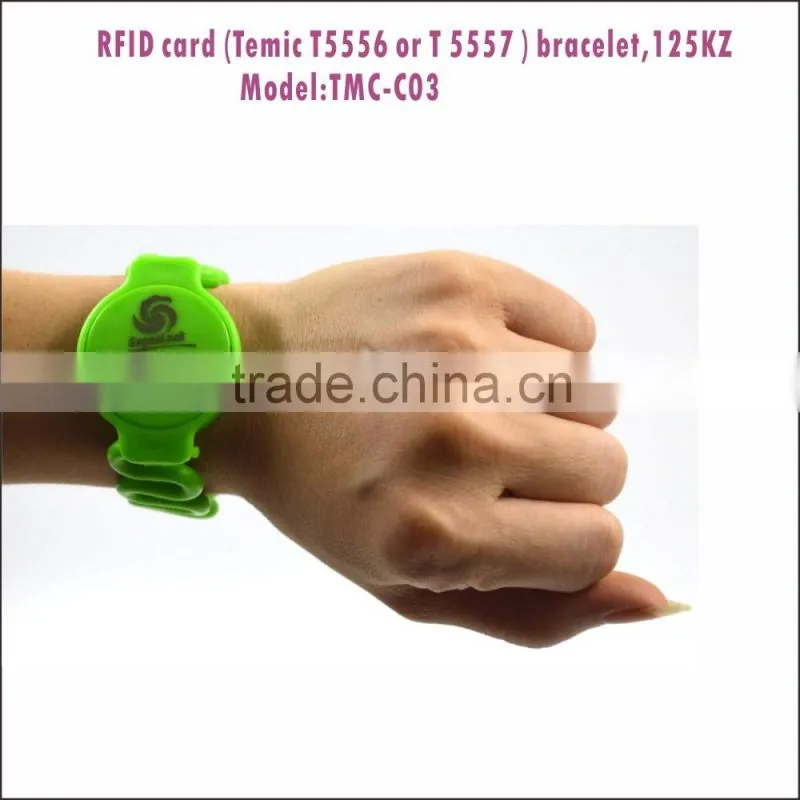 HOT Round Coin Size RFID Chip Wristband Access Control Tag