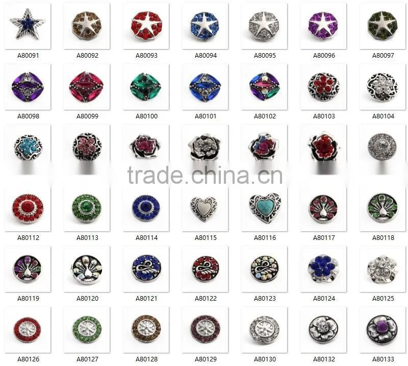 2016 Snap Jewelry Fit 18mm Ginger Snaps Buttons For Women DIY Jewelry
