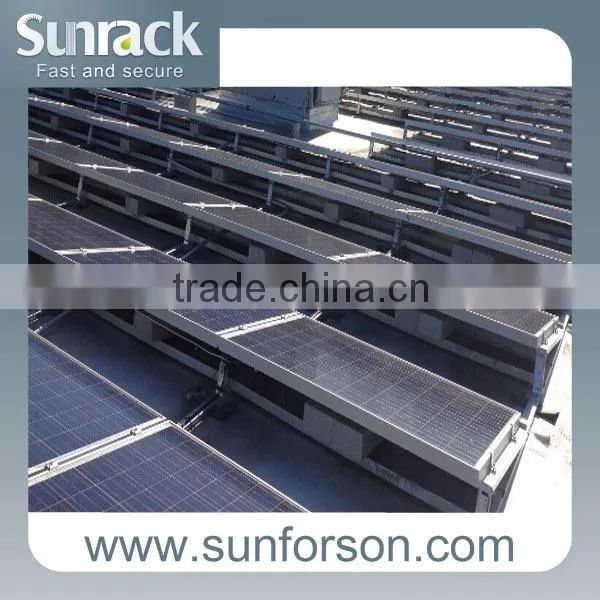Tin roof solar panel brackets mounting structure for home solar system