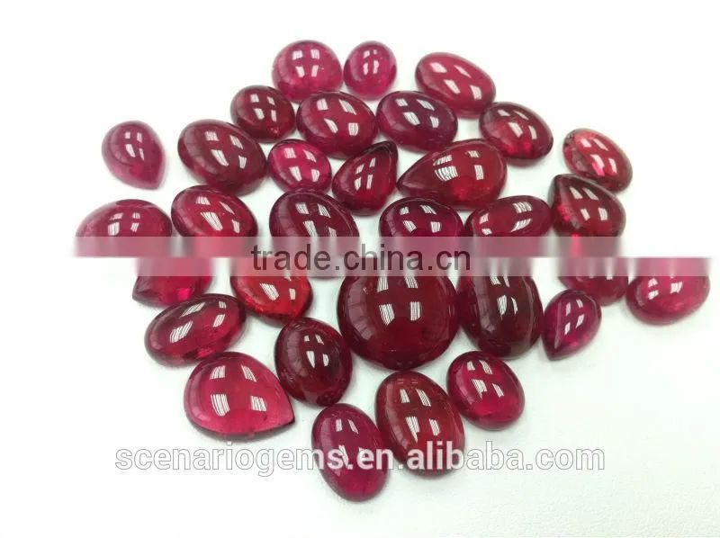 #AMZZ Natural Free Shaped Cab Loose Gemstone Rubellite Cabochons