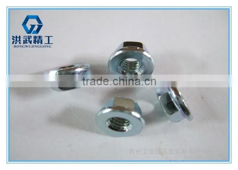 Hexagon nuts with flange and high quality