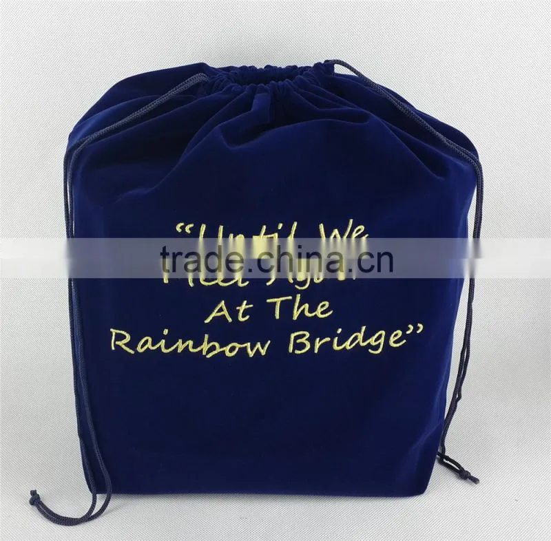 Black cotton cremation urn bag, cinerary casket bag and funerary urn bag