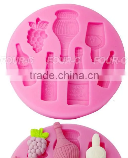 Assorted Bottlessilicone mold making rubber, silicone rubber for gypsum mold making,fondant art tools