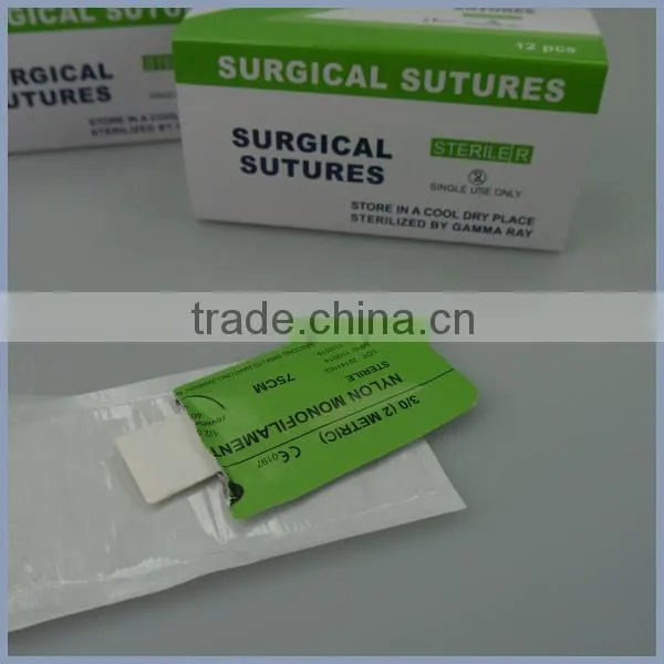 medical surgical sutures needle with thread