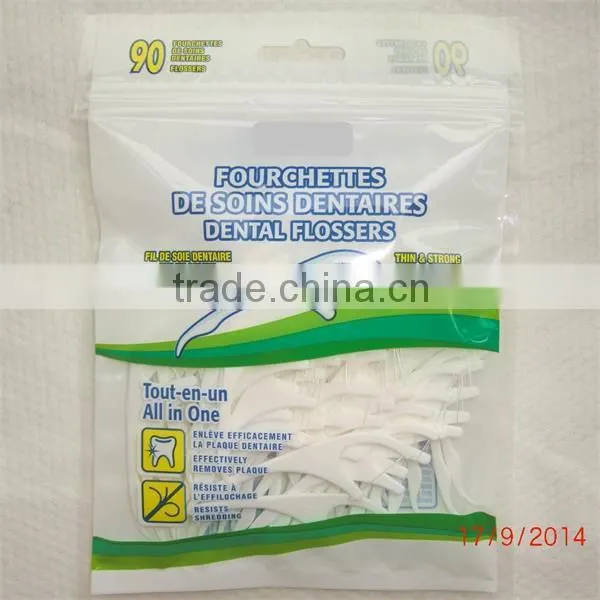high quality dental floss toothpicks, disposable, but can be reusable over 10day, China supplier