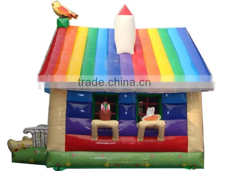 China inflatable suppliers ,Indoor Happy House inflatable bouncer, inflatable farm house