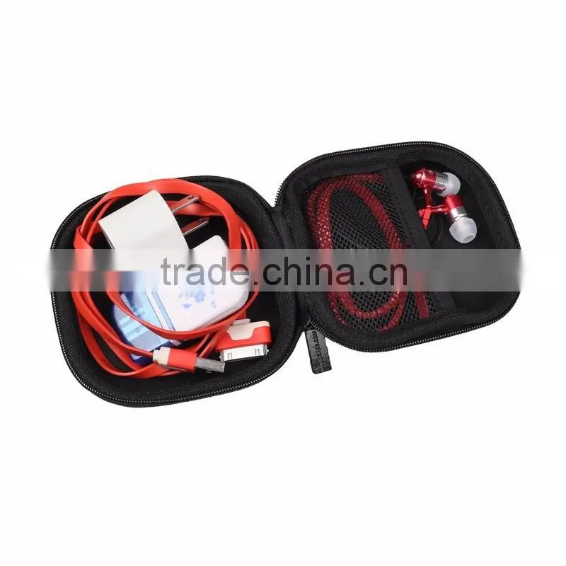 2016 BUBM Eva Zippered hard Earphone case Earbuds carry case wholesale