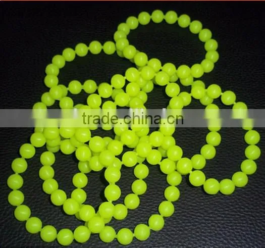 fashion transparent silicone rubber bead charm bracelet