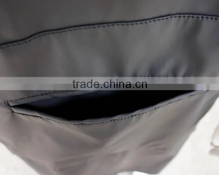 Sexy design black PU kitchen waist pocket waterproof apron