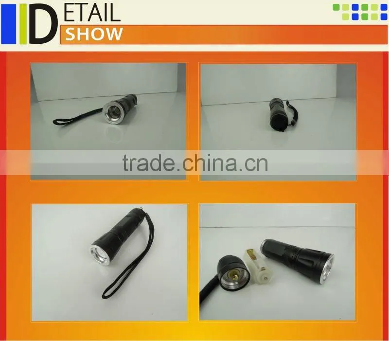 battery operated small aluminum aaa battery flashlight