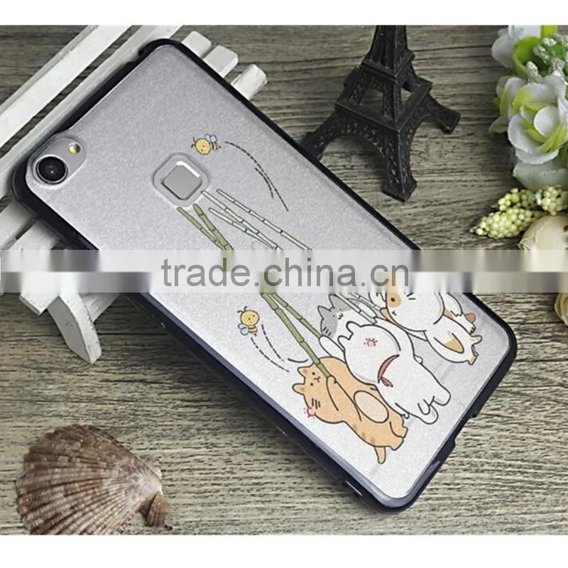 silk pattern tpu+pc bumper case back cover for Xiaomi mi 5 mimax Redmi note 4 3 2 1 c i pro prime