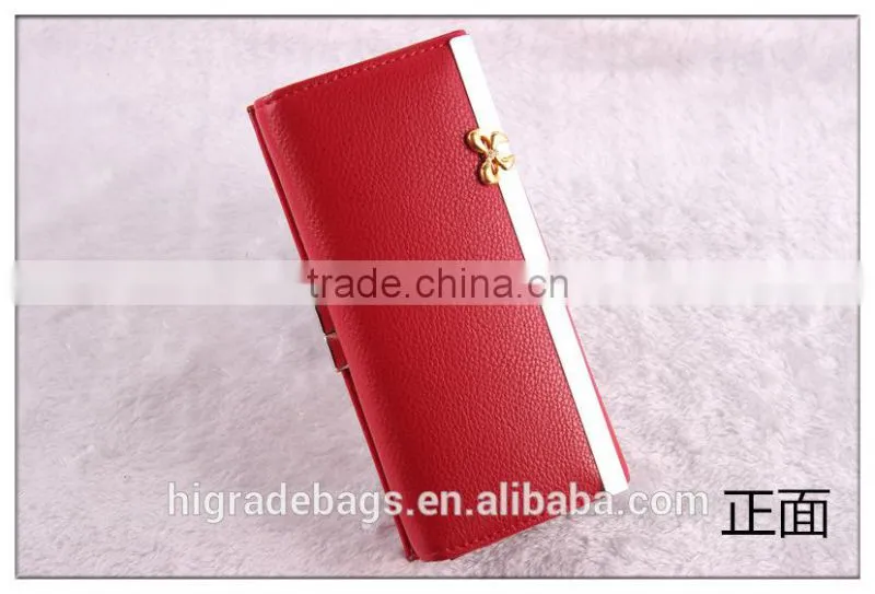 Fashion cheap leather plain wallet