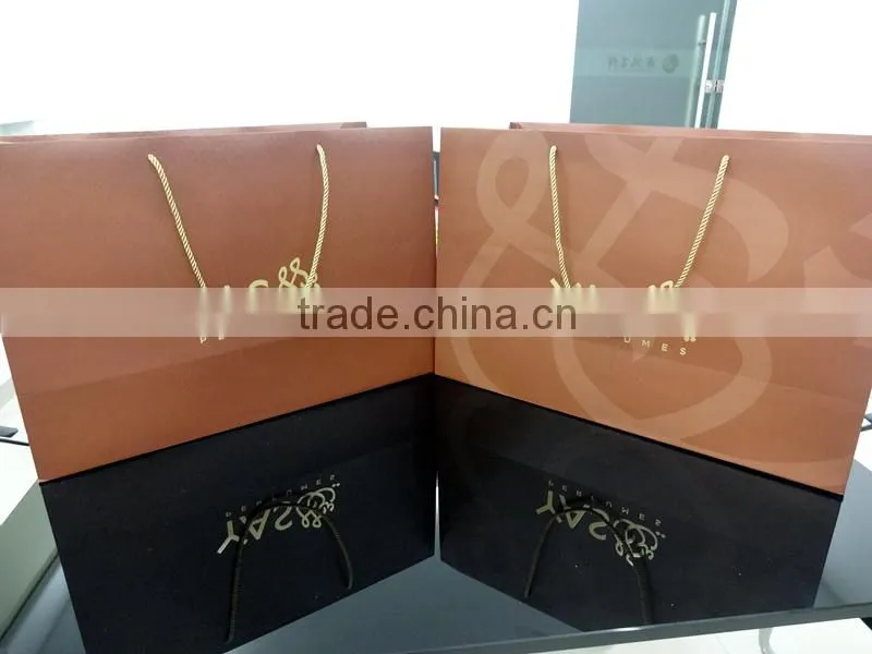 2016 Hot Sale Cheap Christmas Brown Paper Gift Bags