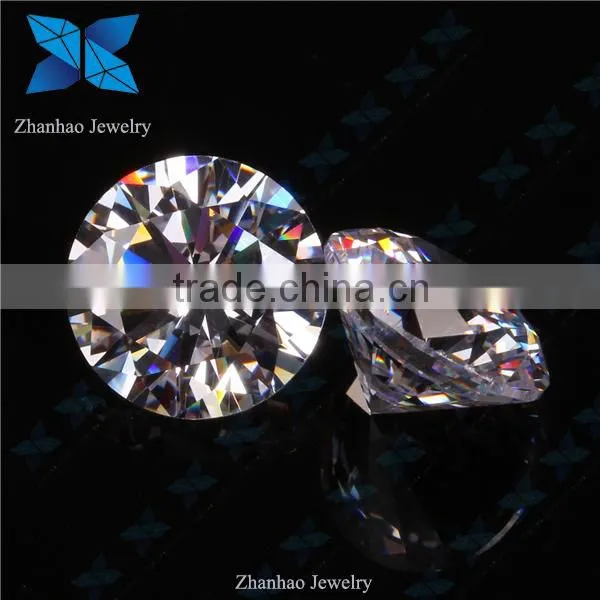Round brilliant cut white korean cubic zirconia cz stones for jewelry