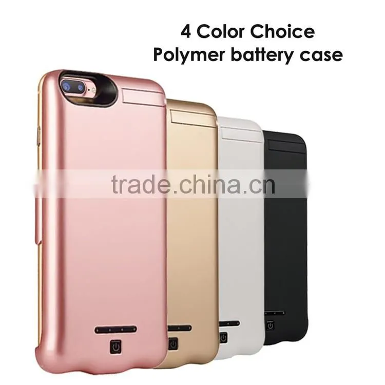 One buttom switch to charge mobile power battery case