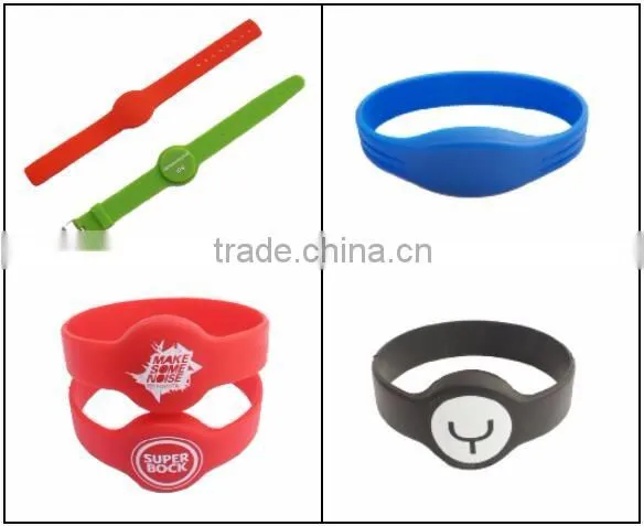 silicone children tracking rfid wristband card