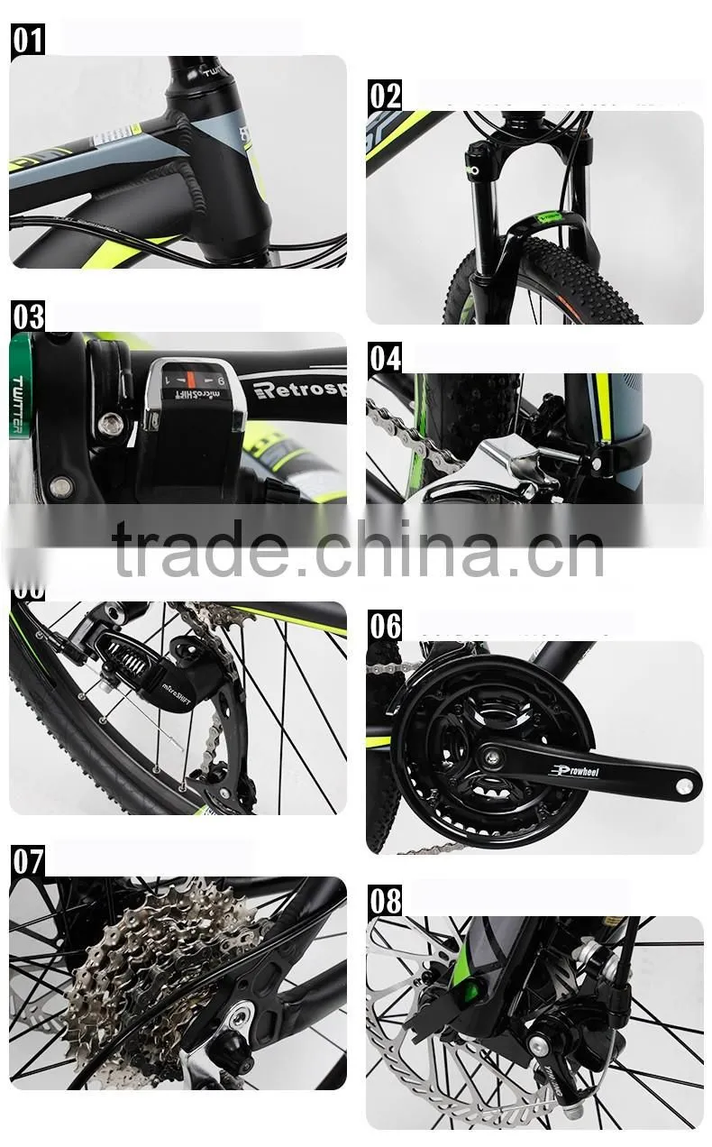 26inch wheelset size MTB aluminum alloy frame fork mountain bicycle for ladies