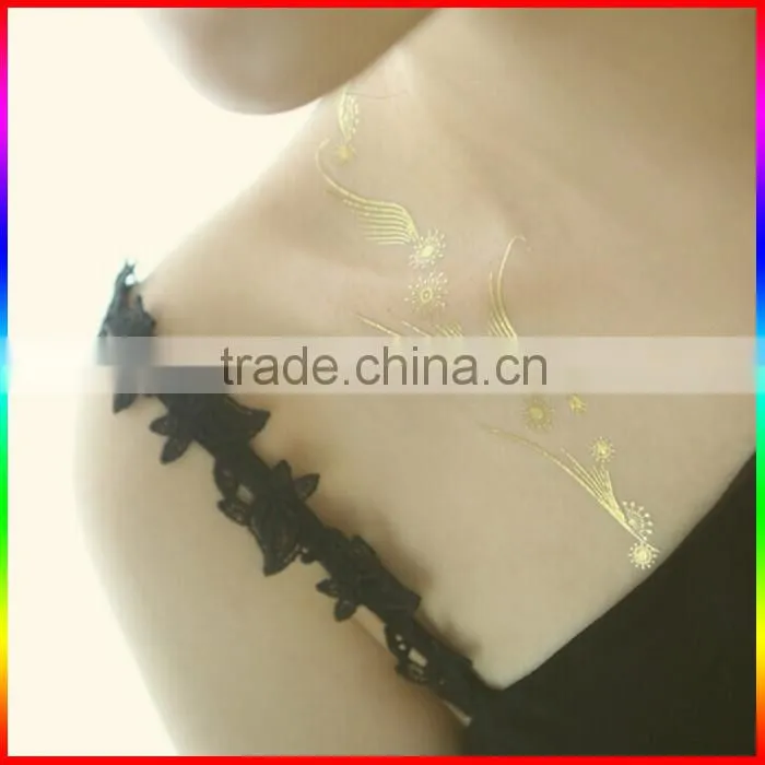 custom metallic temporary flash tattoos, fluorescent tattoos