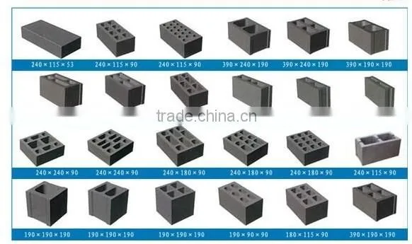 construction cement brikes manufacturing enquipments for sale