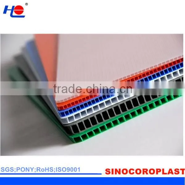 easy to clean and waterproof pp lightweight plastic board