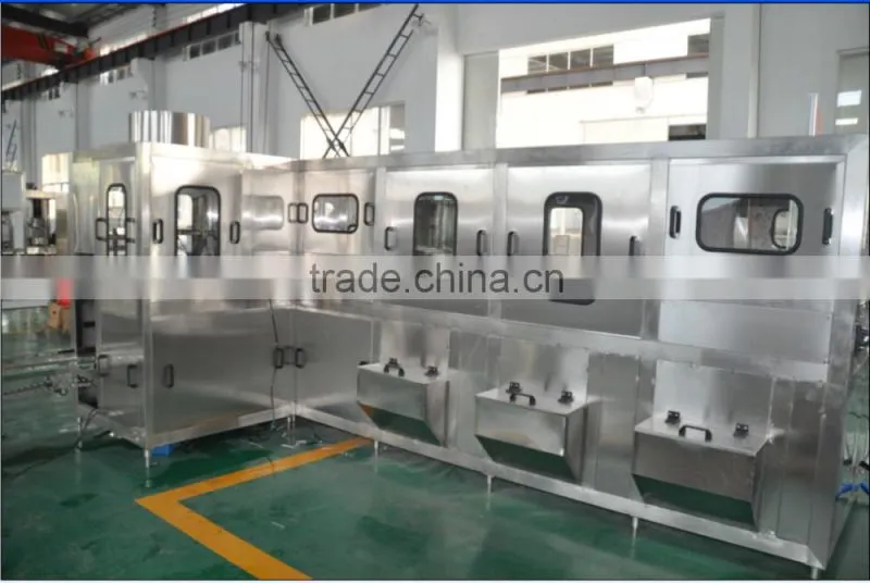 Automatic 5 Gallon barrel drinking water filling machine / bottling line