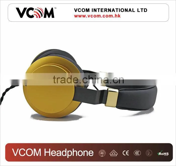 VCOM Metal Shell Classic DJ Headphones for Music with Super Bass Sound