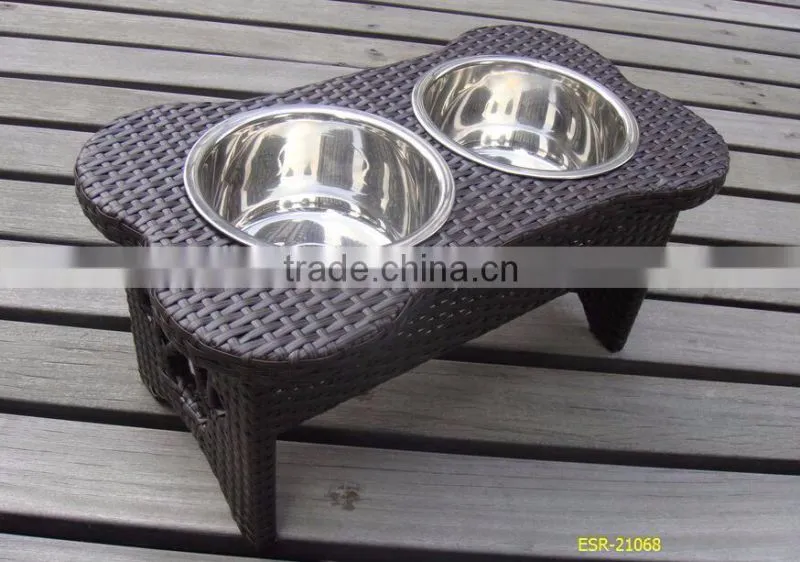 Wholesale Rattan Pet bowl- Made-in-China