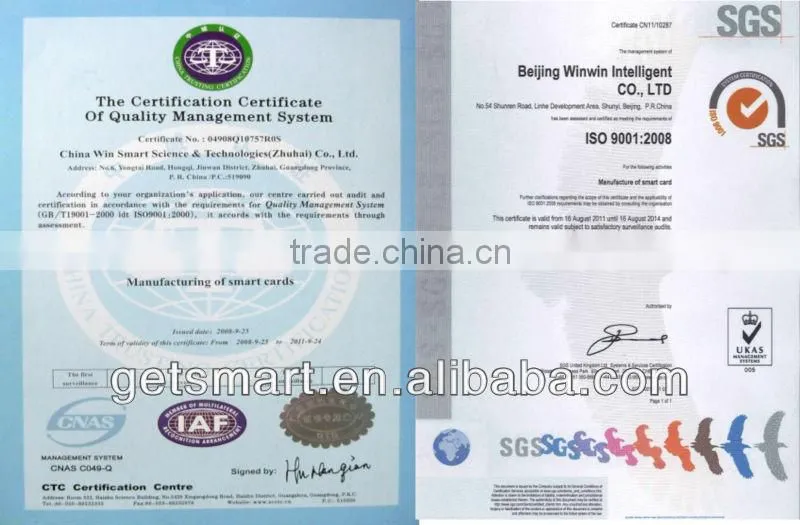 Colorful Printed Glossy PVC Member Card CR80