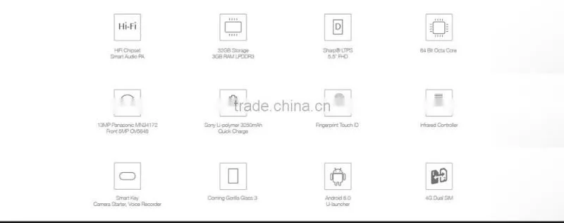 Pre-sell Ulefone Vienna 5.5inch smart phone Fingerprint ID Corning Gorilla Glass Screen