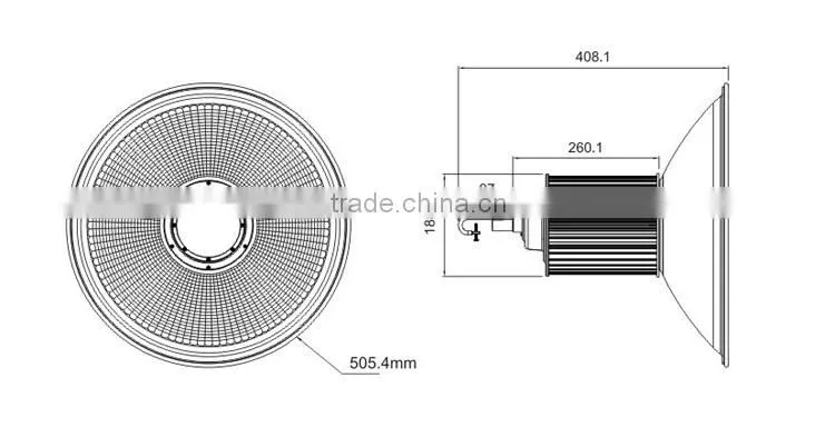 150W LED mining lamp with CE ROHS approved from China