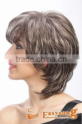 Mixed grey color wigs, cosplay wigs for party show