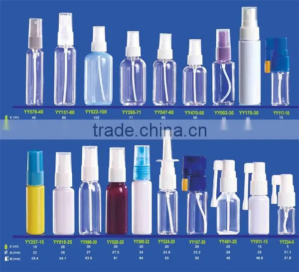 25ml Pharmaceutical PET Throat Spray Bottle, Cosmo Shape, Screw Neck
