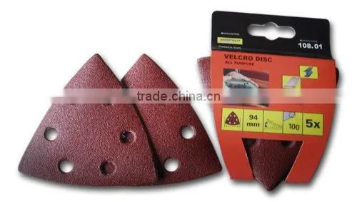 nap base Hook and loop backed sand paper discs