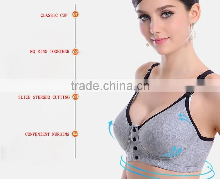 Cotton Vest Nursing Bra Brand Plus Sizes Wireless Maternity Bra for Pregnant Women