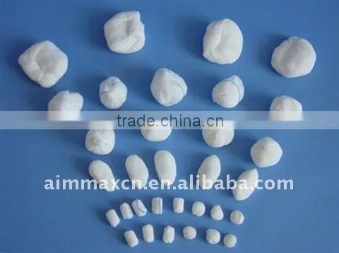 surgical cotton compressed gauze ball